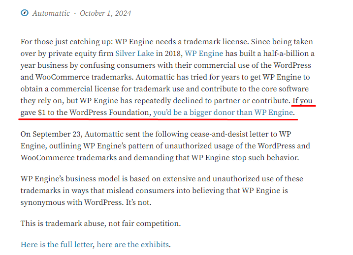Automattic oct 1st update