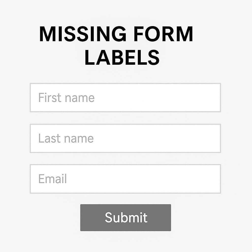 Missing Form Labels