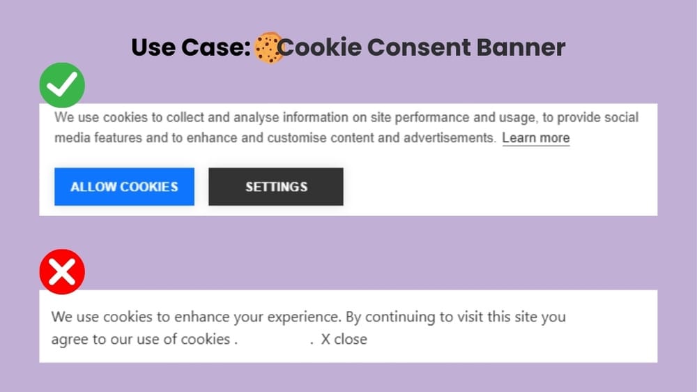 Dark UX Use Case: Cookie Consent Banner