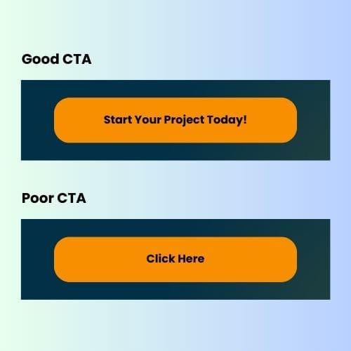 Good VS Poor CTA Examples - Conversation Rate Optimization CRO