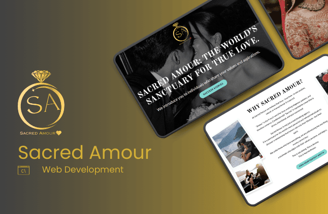 sacred amour web developmentt